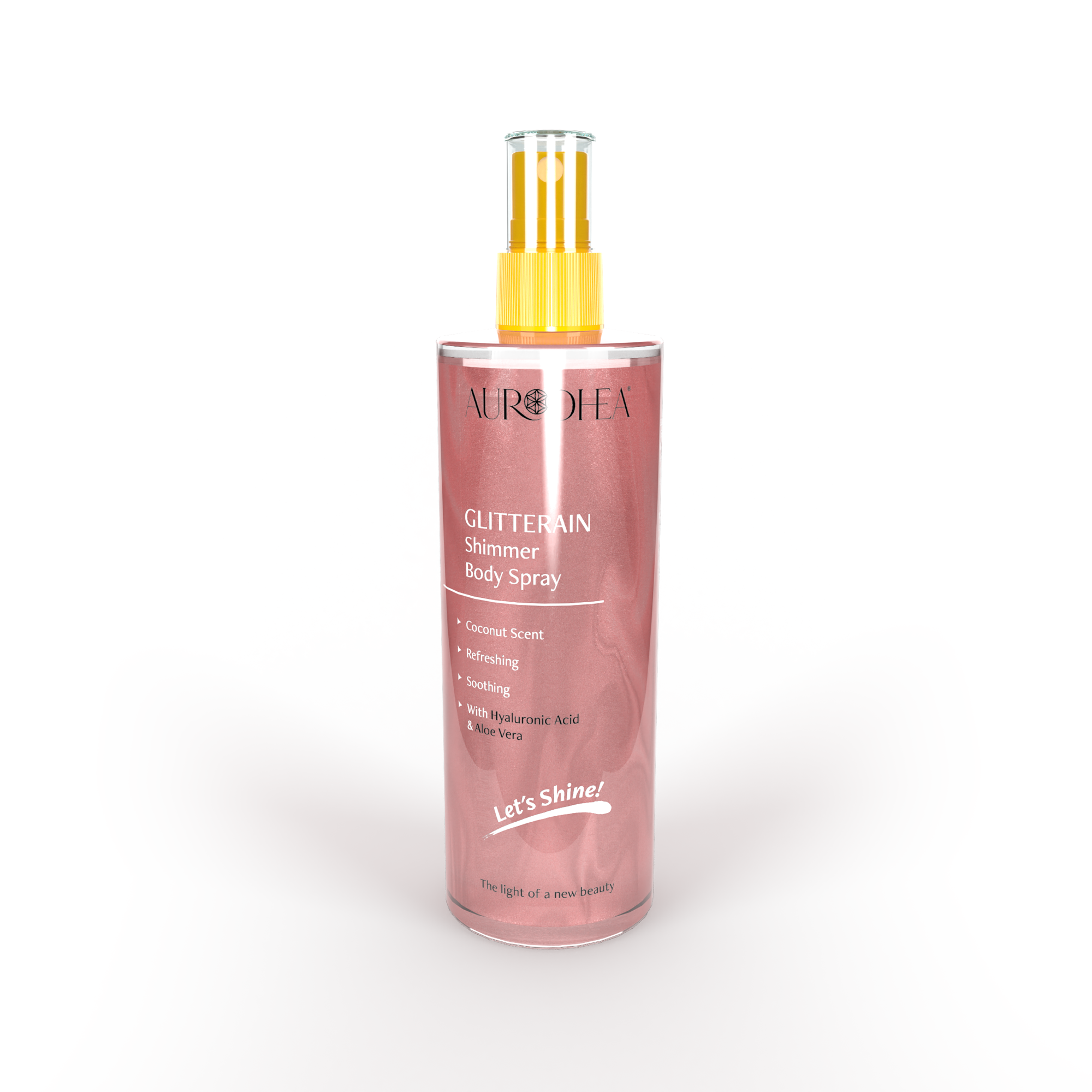 Spray Scintillant GLITTERAIN – Brillance et Noix de Coco – Aurodhea