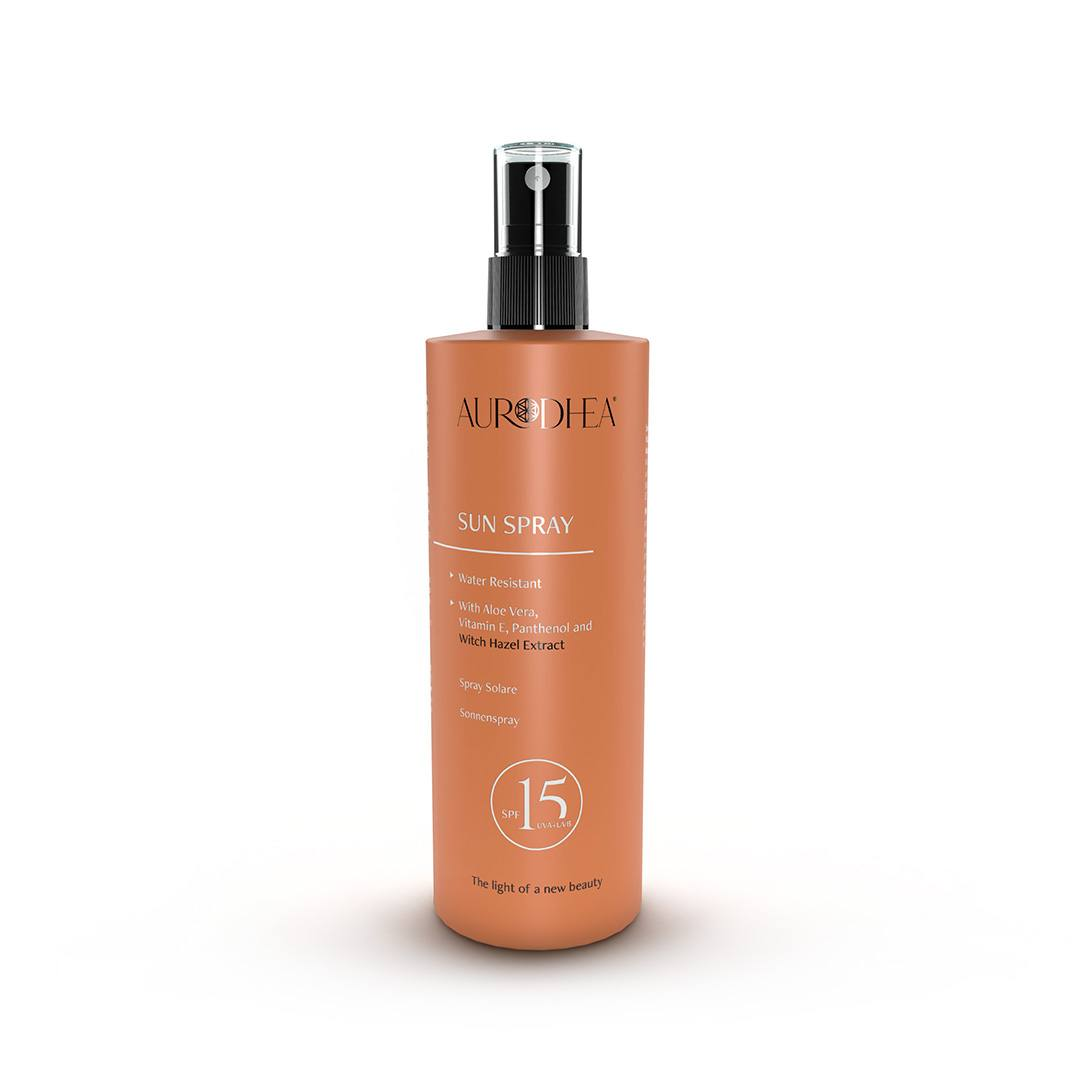 Spray Solaire SPF15 – Protection et Hydratation – Aurodhea